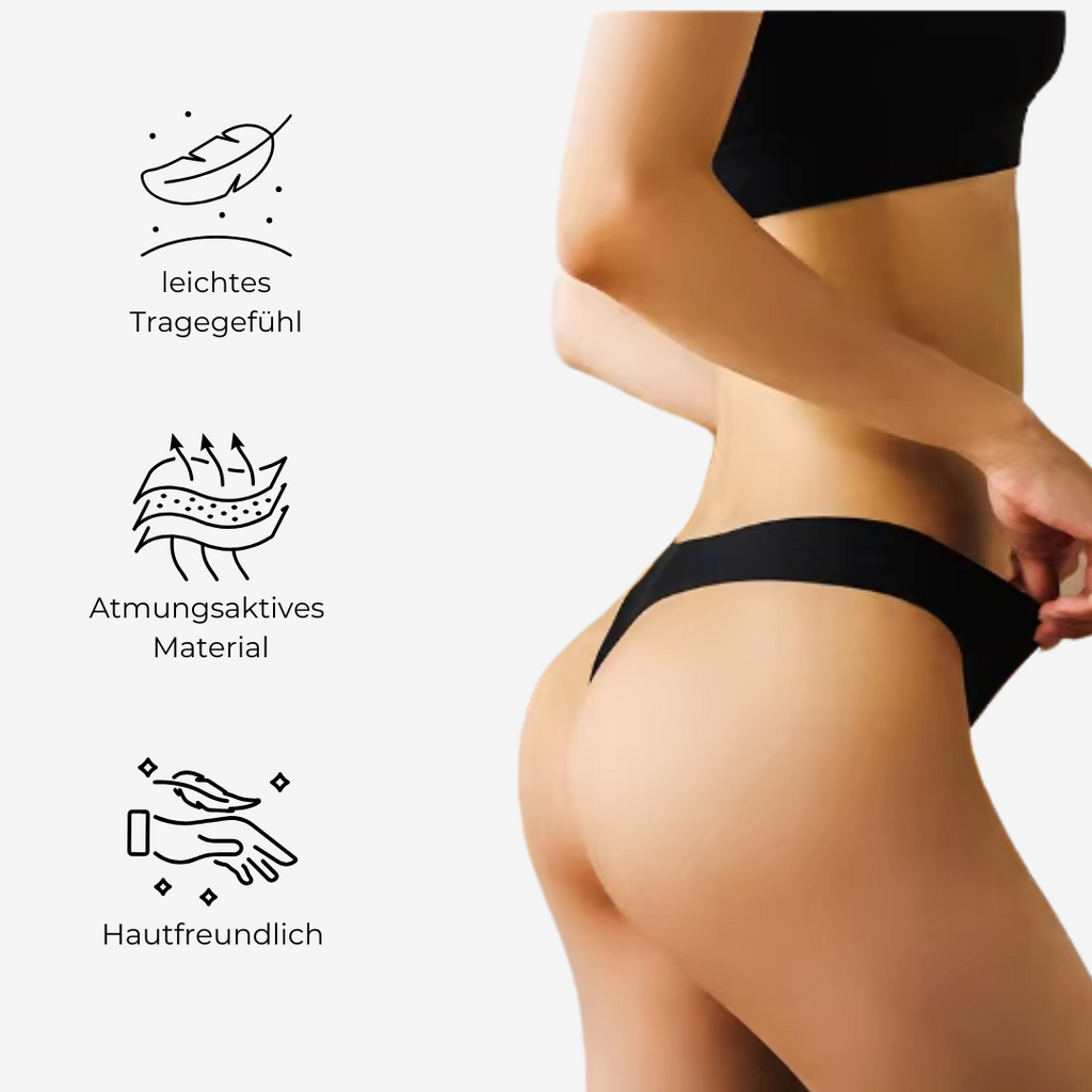 Nubelle - Nahtloser Basic Tanga 3er Set