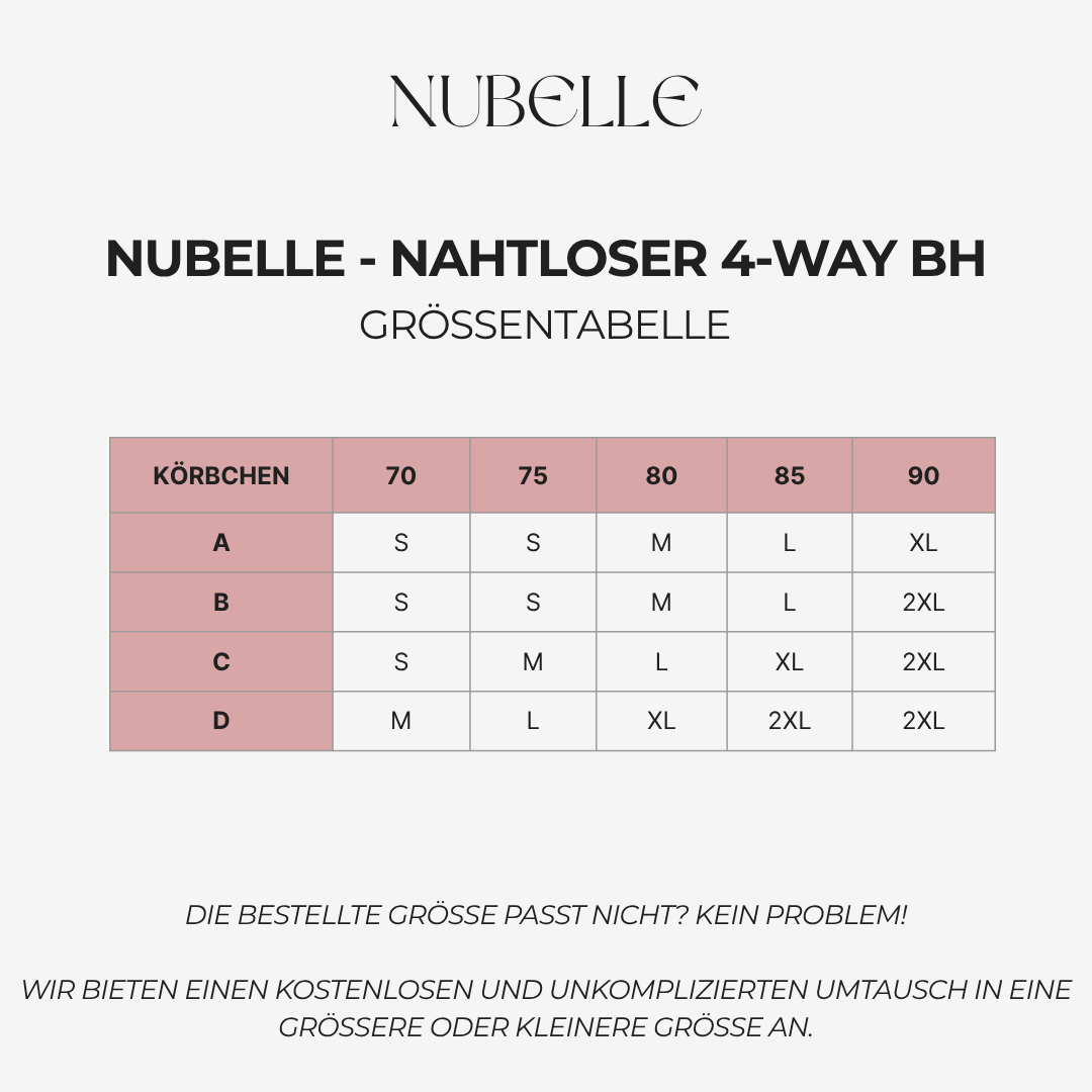 Nubelle - Nahtloser 4-WAY BH
