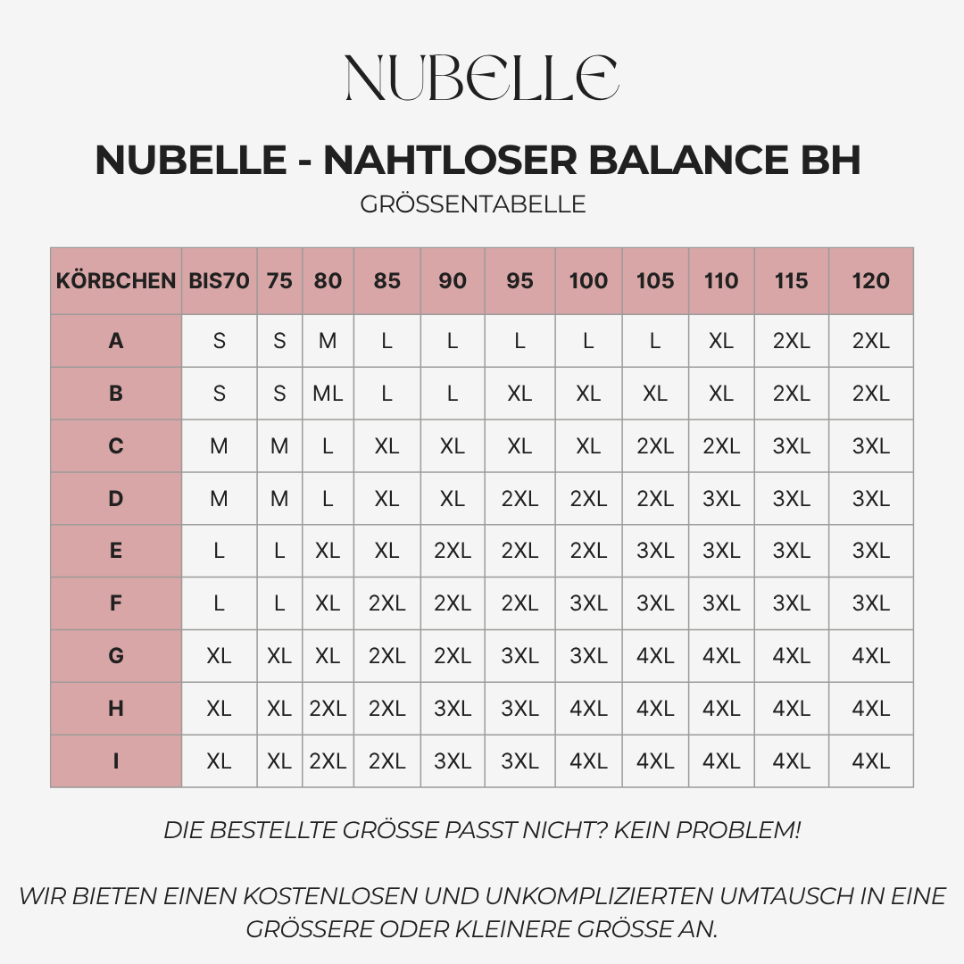 Nubelle - Nahtloser Balance BH