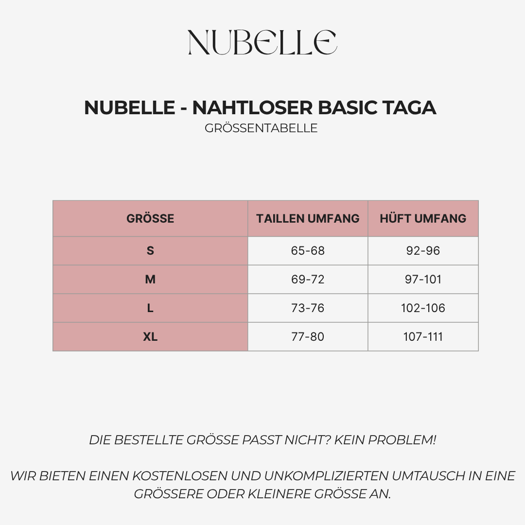 Nubelle - Nahtloser Basic Tanga 3er Set