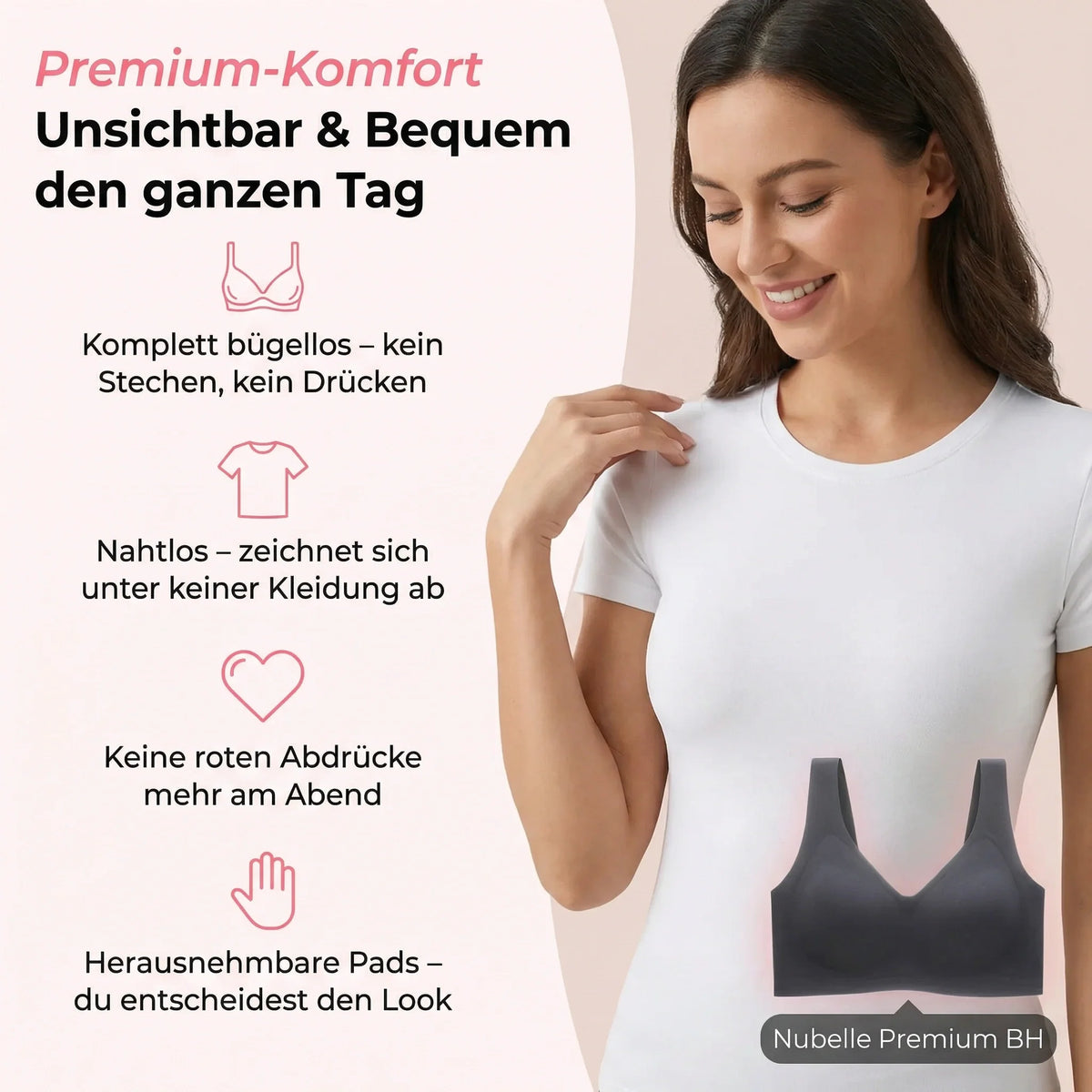 Nubelle - Nahtloser Premium BH