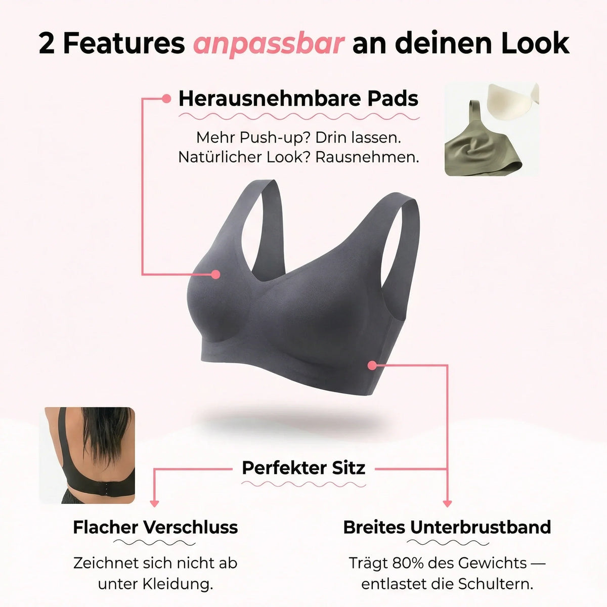 Nubelle - Nahtloser Premium BH