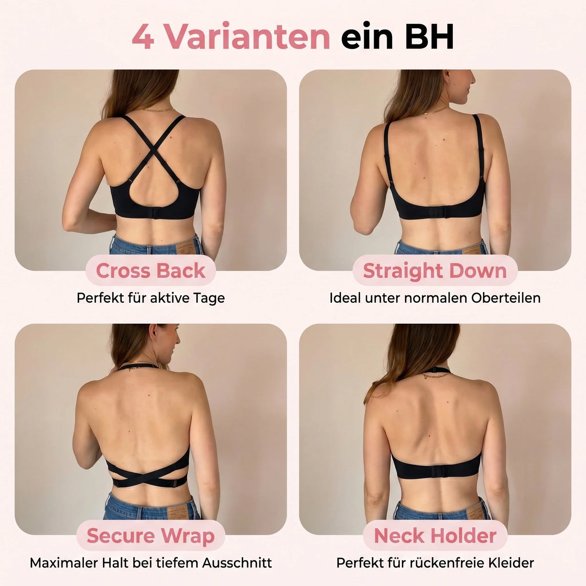 Nubelle - Nahtloser 4-WAY BH