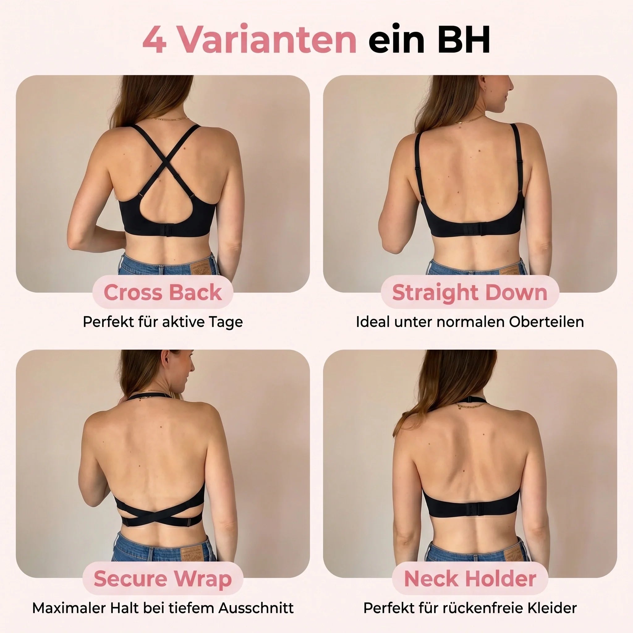 Nubelle - Nahtloser 4-WAY BH